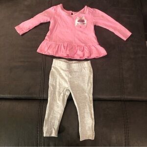 Unicorn Long Sleeve Shirt and Pants Outfit